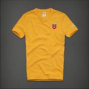 Tee shirt Hollister Homme Jaune